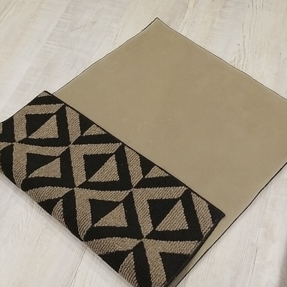 BROWN BLACK GEOMETRIC PATTERN RUG - Picture 10 of 13